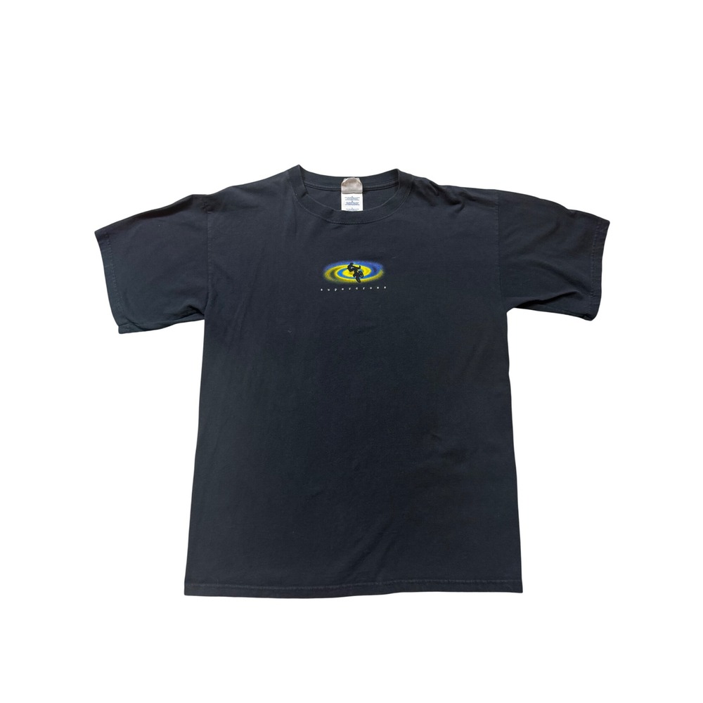Vintage 90s Supercross BMX Moto‎ Tee Shirt Large Black Graphic T-Shirt Santee